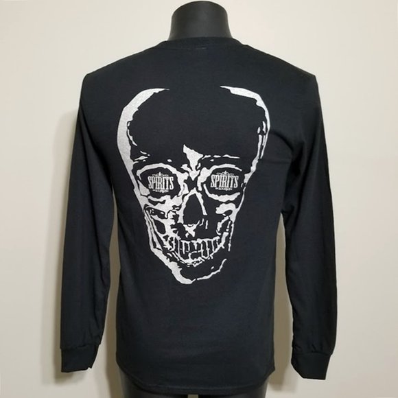 New Spirits on Bourbon New Orleans T Shirt Skull Voodoo Gildan Long Sleeve Tee S - Picture 8 of 11